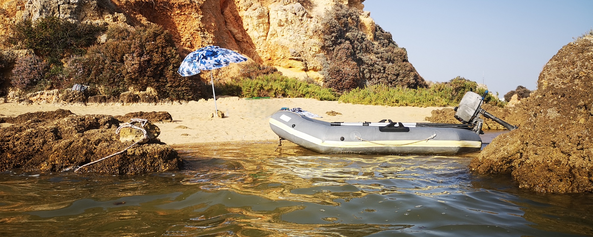 Secluded beach