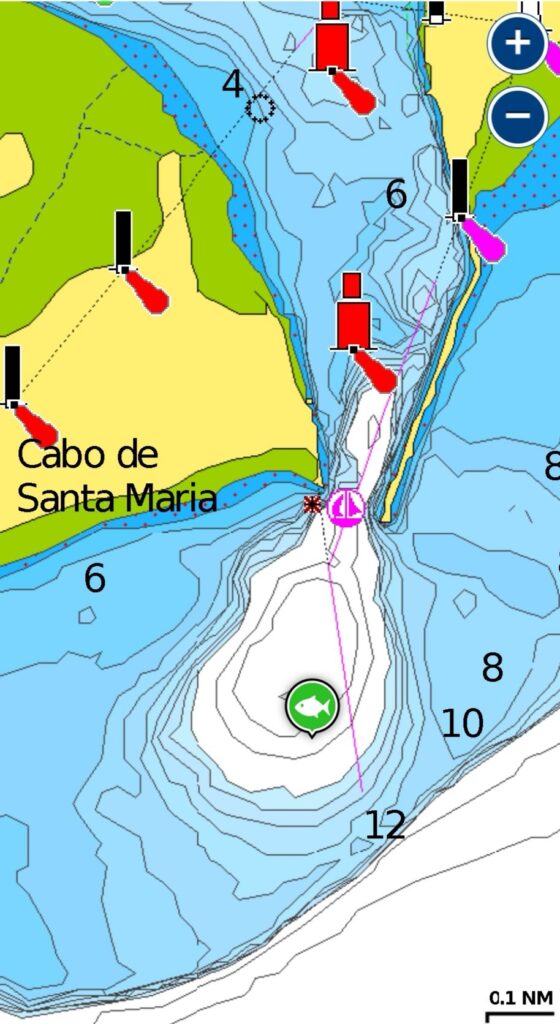 Ria Formosa entrance - Navionics